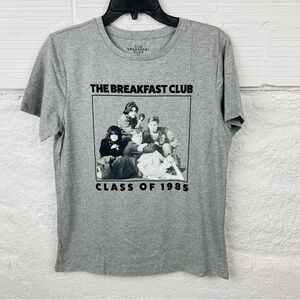NWOT THE BREAKFAST CLUB movie gray graphic short sleeve shirt size medium small